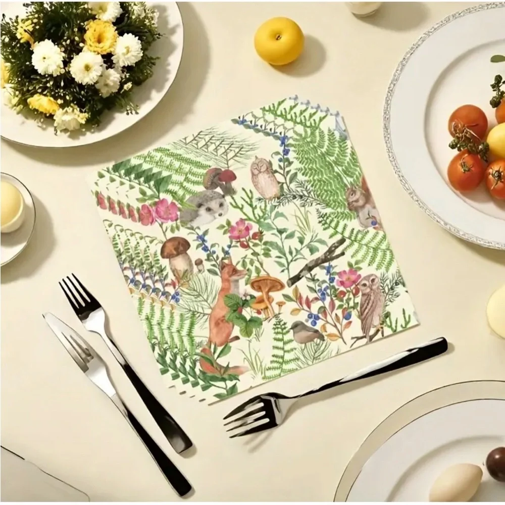 Forest Critters Luncheon Paper Napkins, 20-ct